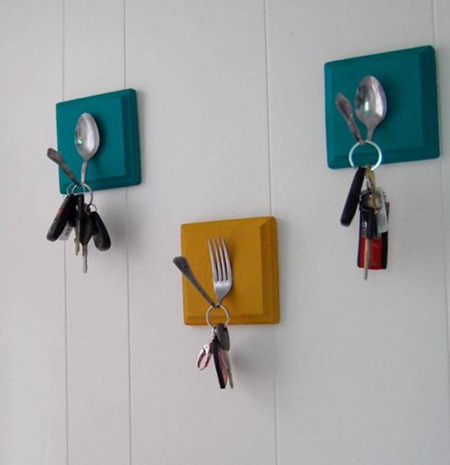 12. Make DIY Key Holder with utensils… 12