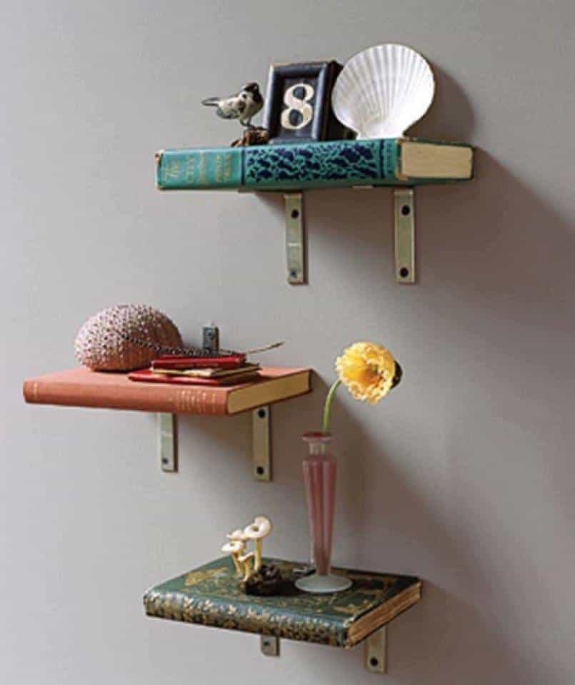 20 Repurposed DIY Vintage Books Ideas 14