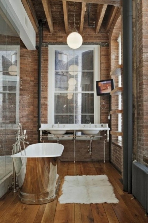 30 Inspiring Industrial Bathroom Ideas