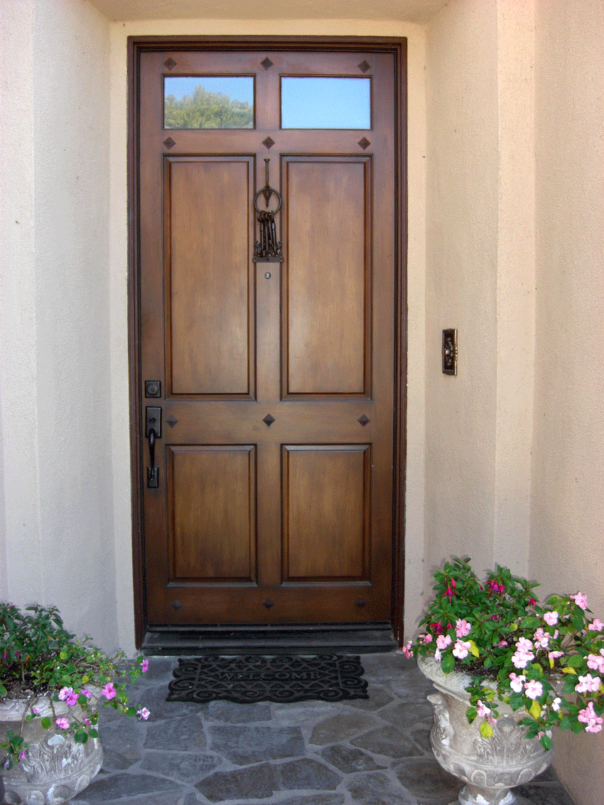 playful animated front door accent idea