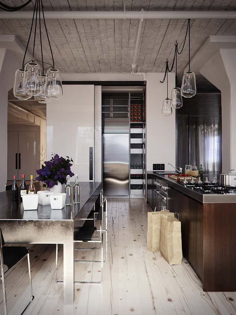 30 Cool Industrial Design Kitchens 21