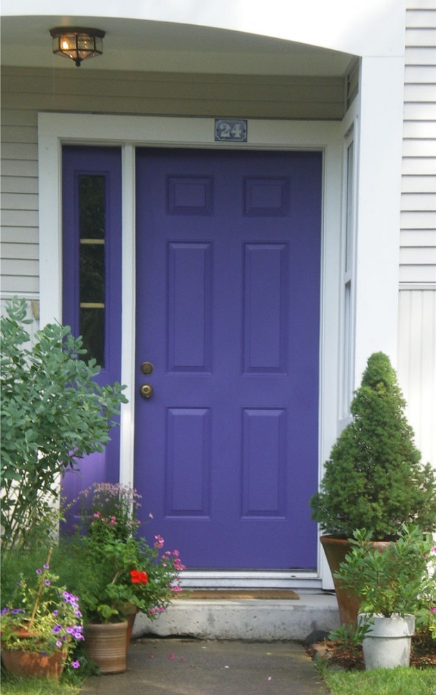 28 Lovely Colored Front Doors