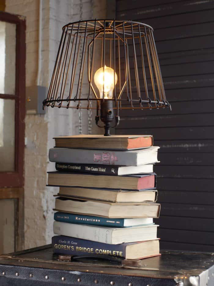 20 Repurposed DIY Vintage Books Ideas 4
