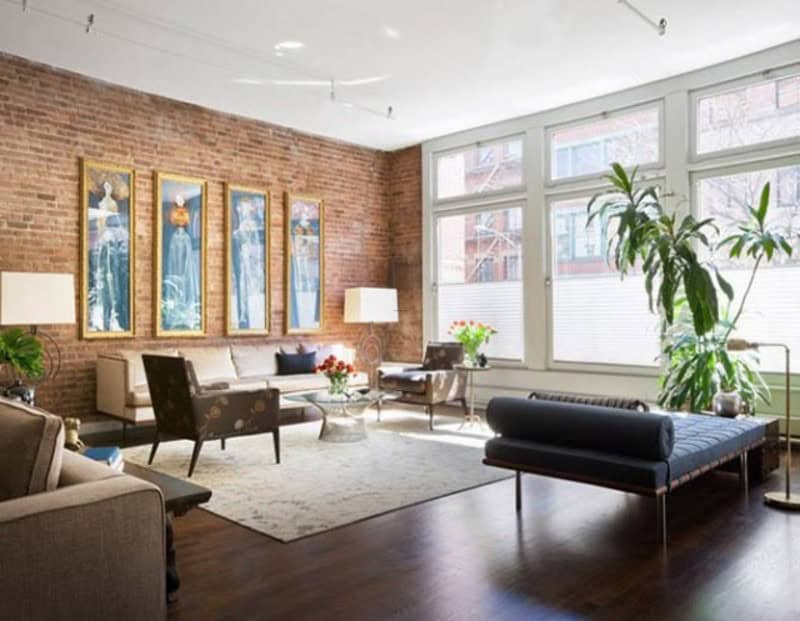 30 Amazing Apartments with Brick Walls loft apartment new york, loft, apartment, new york apartment