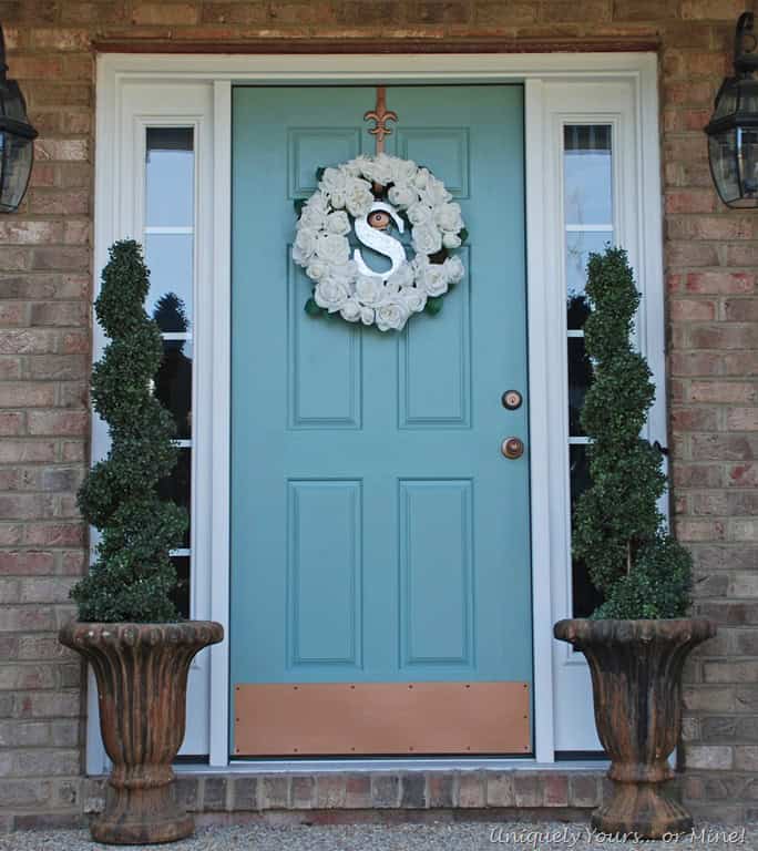 neutral front door paint idea understated elegance