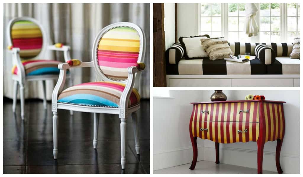 20 Elegant Stripe Furniture Ideas