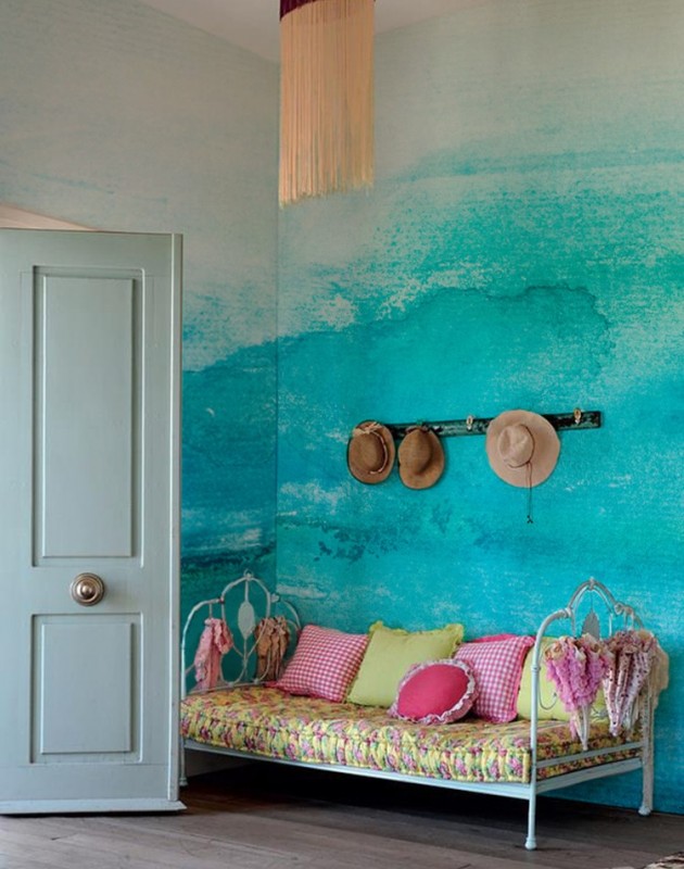 22 Clever Ideas of Ombre Interior Designs