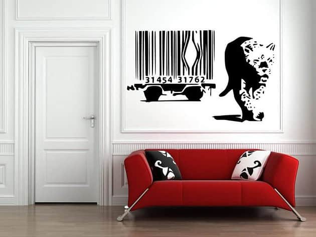 bedruum._com_leopard-print-wall-decals-new-accents-for-natural-look_leopard-print-wall-decals-with-red-sofa_