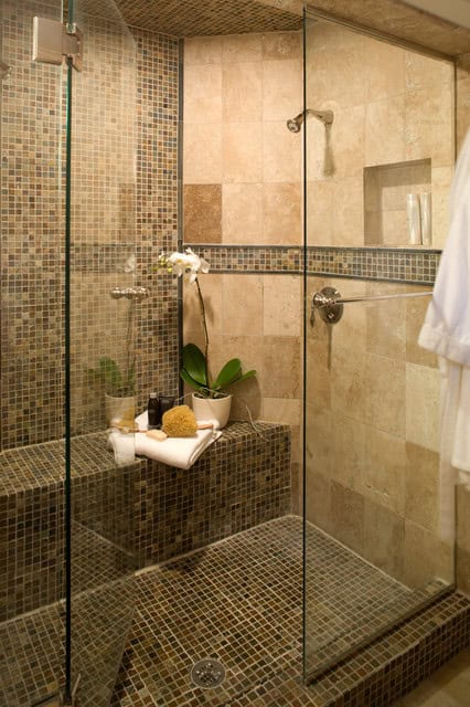 33 Stylish Ideas for Walk-In Shower Seats