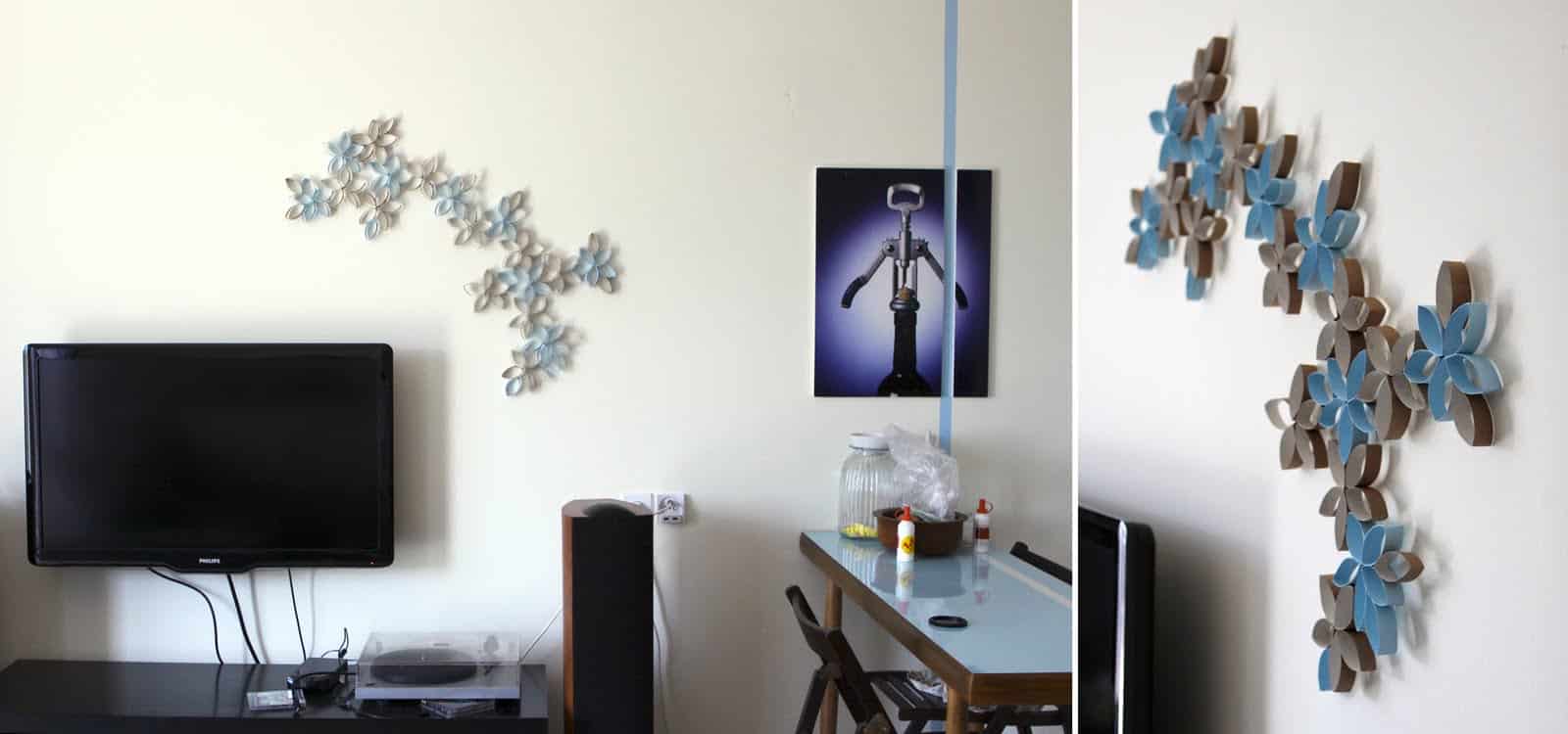 25 Creative DIY Toilet Paper Roll Wall Art 10