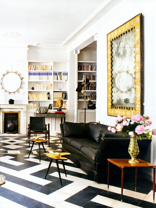 25 Classy And Elegant Black White Floors