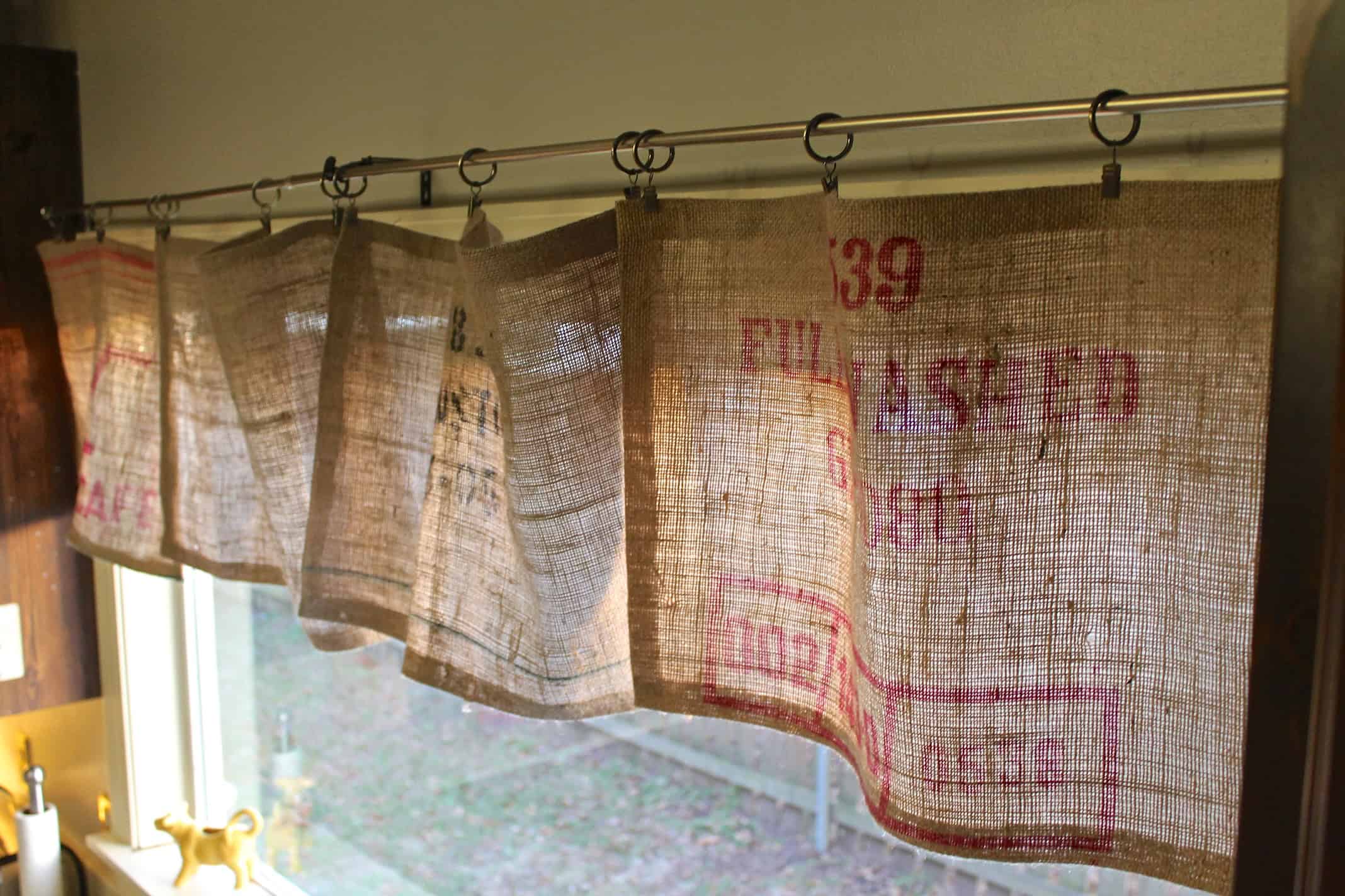 12. Beautiful No-Sew Burlap Curtains. 12