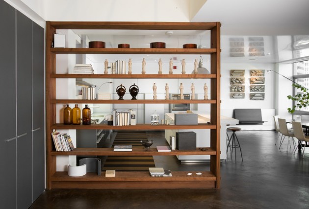 20 Great Ideas for Partition with Shelves