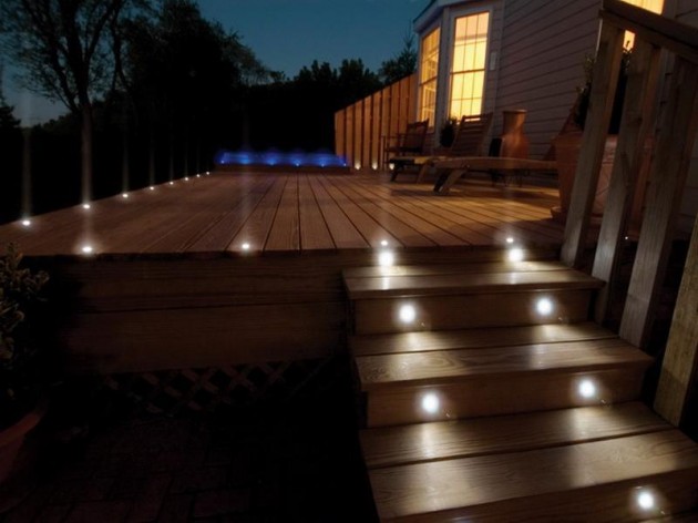 27 Attractive Outdoor Steps Lighting Designs