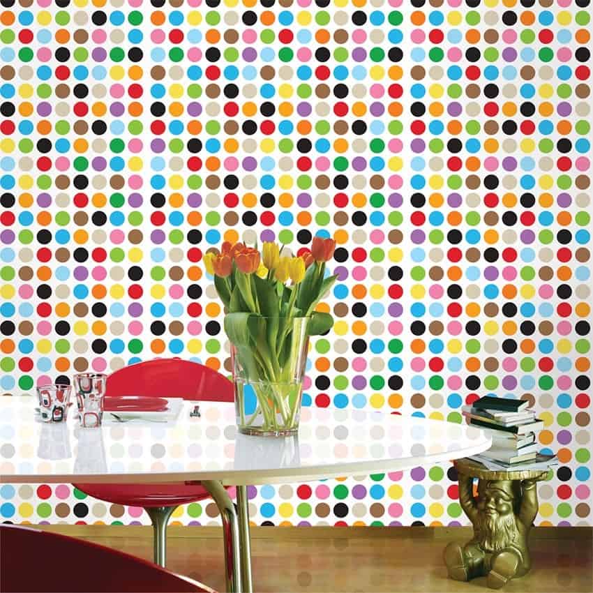 25 Amazing Polka Dot Interior Walls