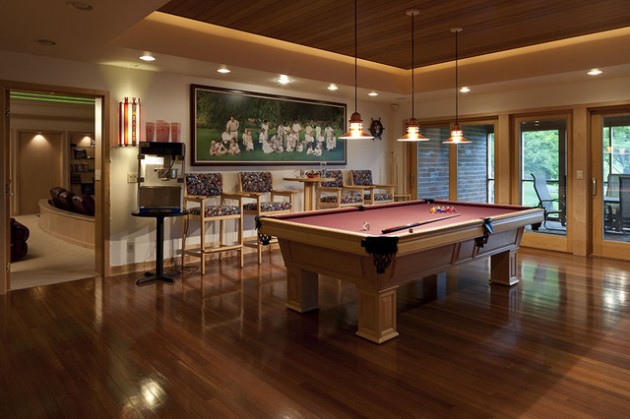 30 Trendy Billiard Room Design Ideas