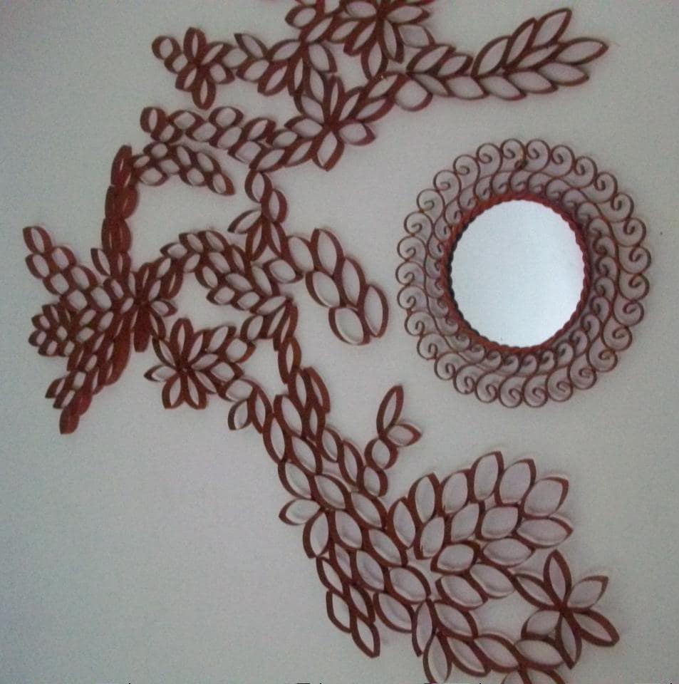25 Creative DIY Toilet Paper Roll Wall Art 4
