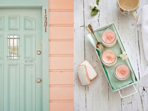 20 Lovely Peach and Mint Interior Designs