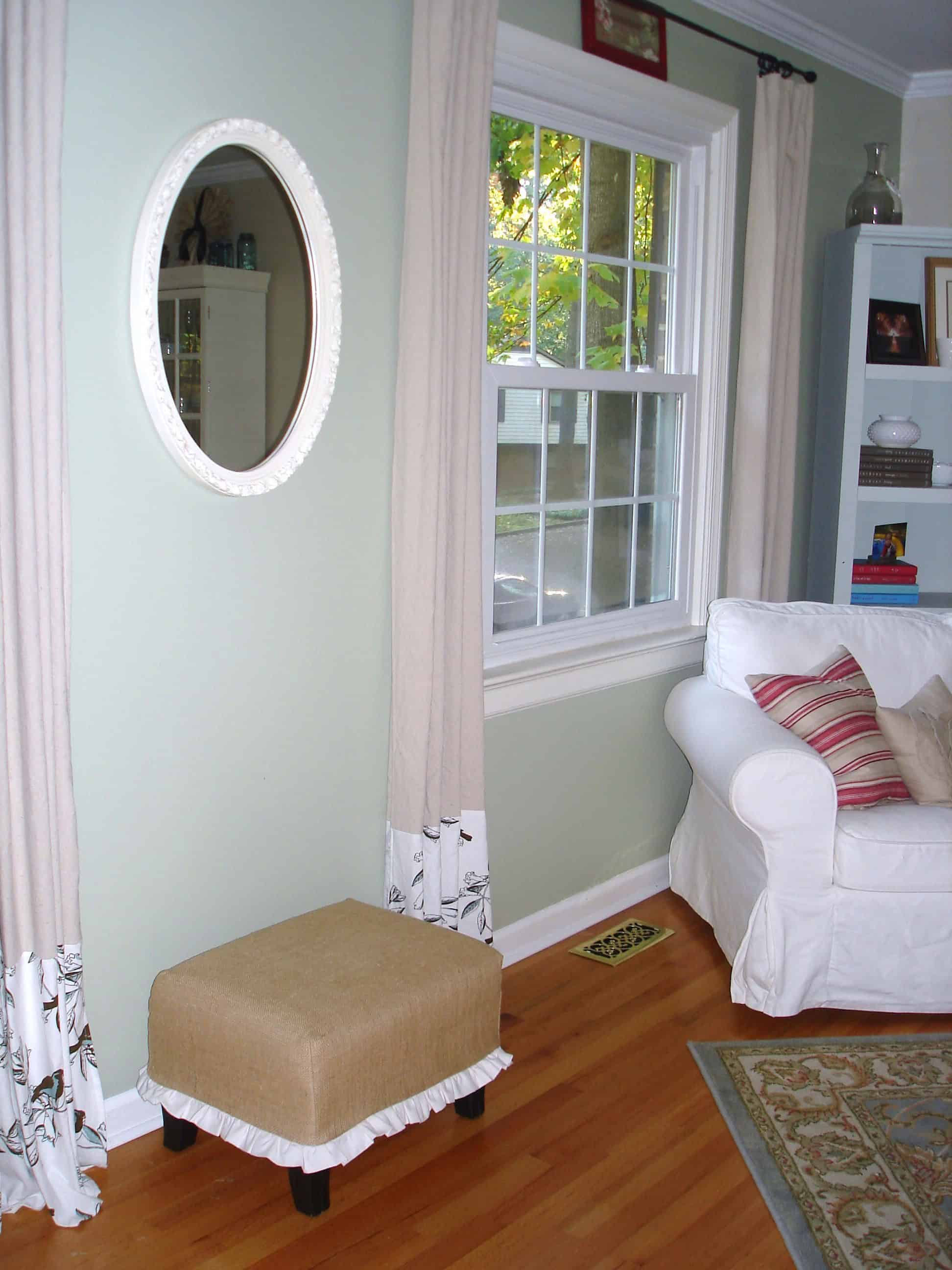 6. Fancy Upholstered Chair with Burlap. 6