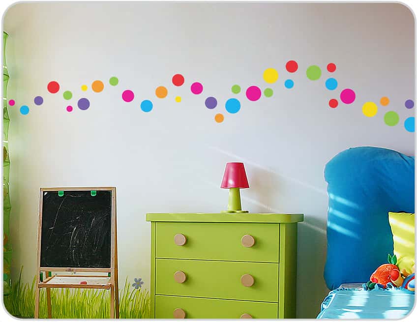 25 Amazing Polka Dot Interior Walls 7