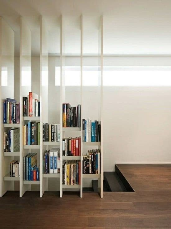 20 Great Ideas for Partition with Shelves