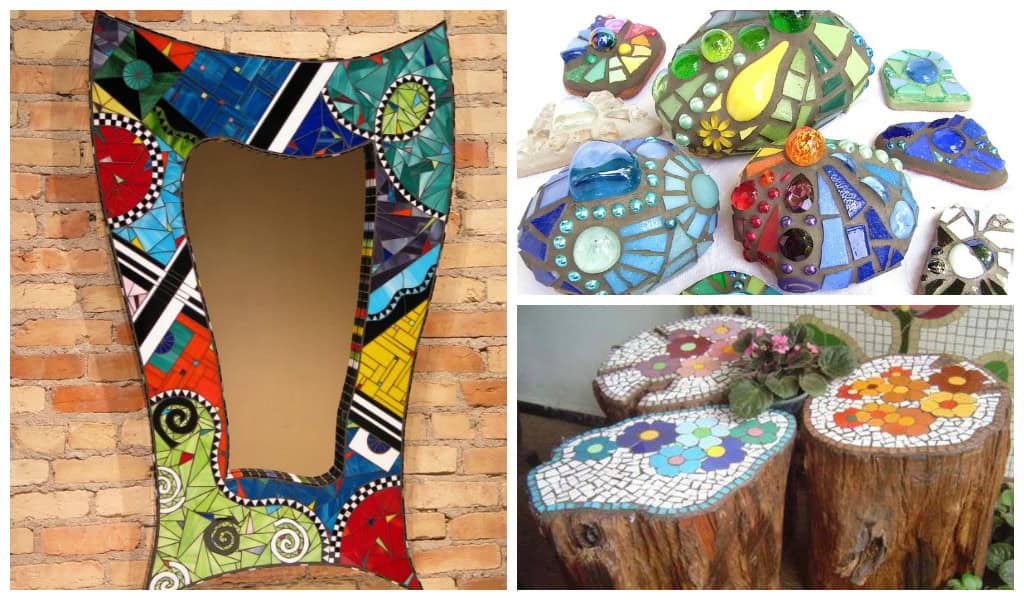 30 Creative DIY Items with Mosaic Decor