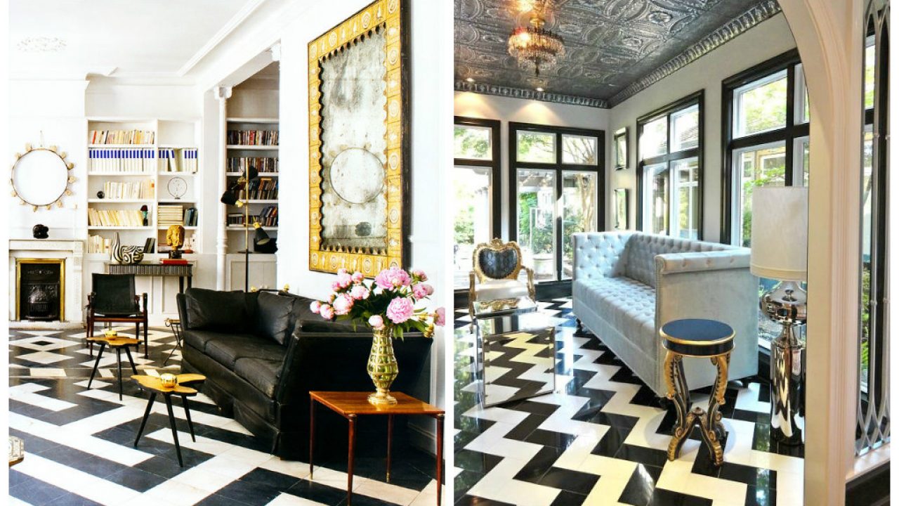 25 Classy And Elegant Black White Floors