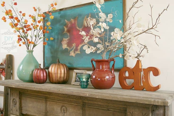 40 Delightful DIY Fall Mantel Decoration Ideas 10