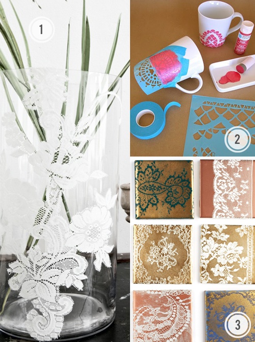 40 Inspiring DIY Lace Decorations