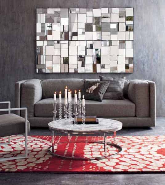 Wall Mirror Designs For Living Room