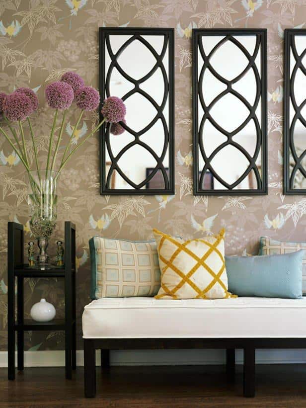 28 Unique and Stunning Wall Mirror Designs for Living Room