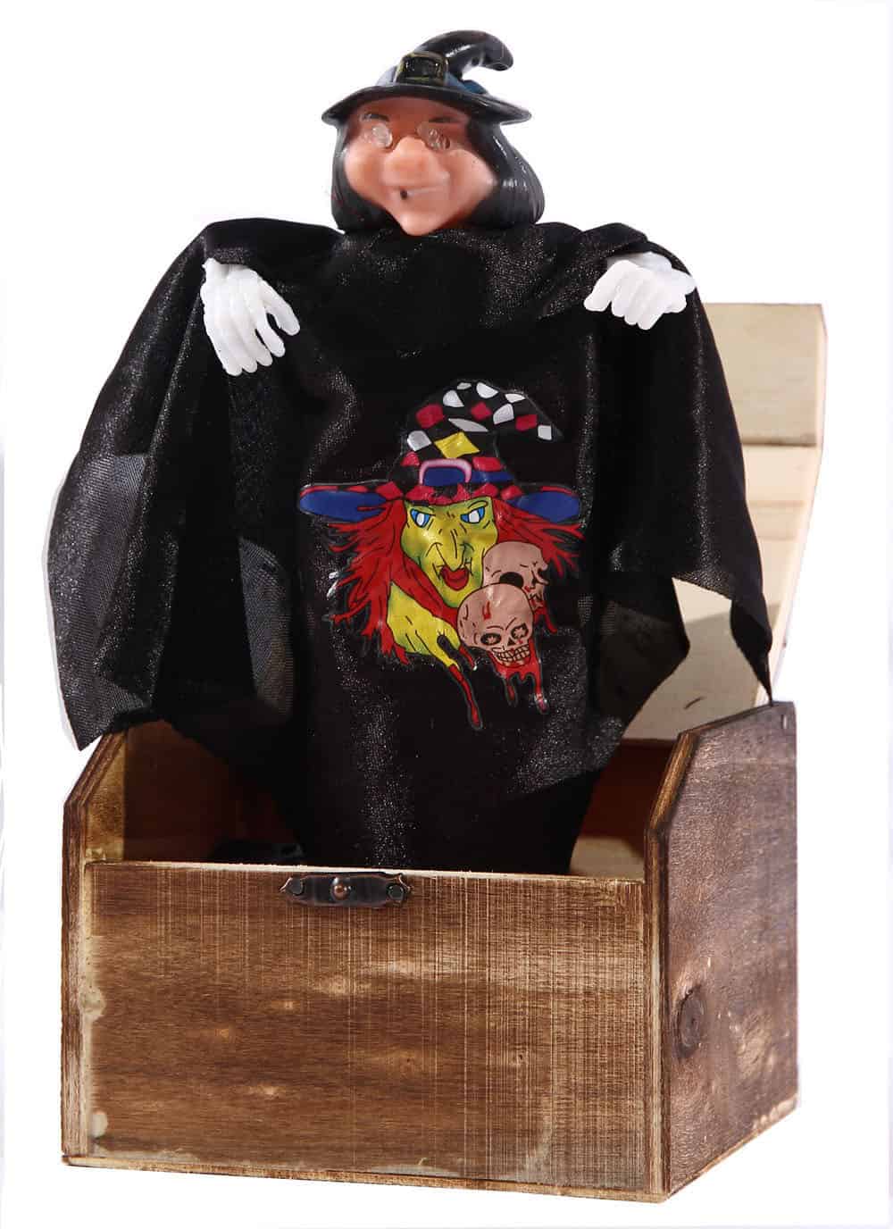 Give-You-a-Surprise Wooden Box Practical Joke Halloween Decoration 20 Interesting Halloween Decorations To Buy For Your Home (6)