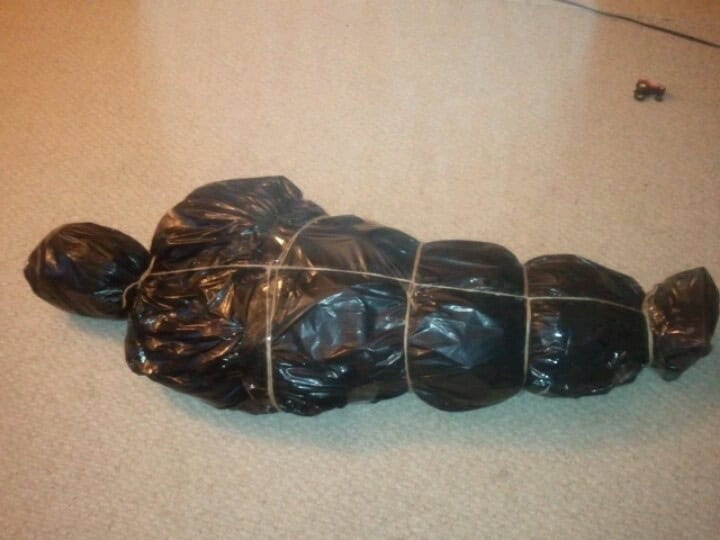 22 Creepy DIY Trash Bags Halloween Decorations 21