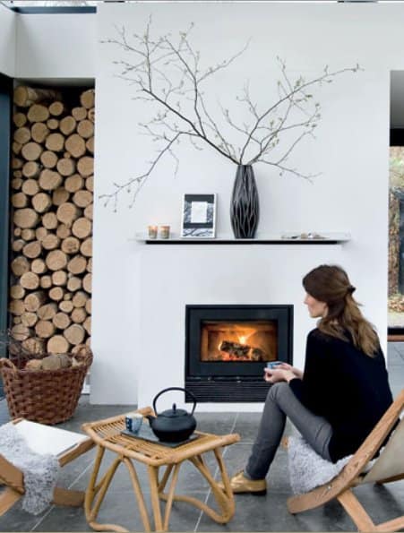 26 Impressive Wood Log Wall ideas
