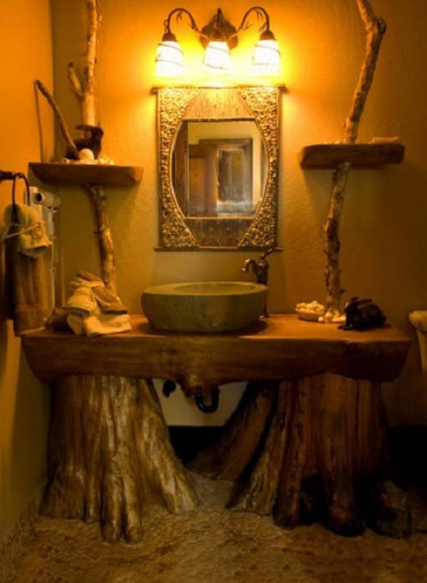 23 Fantastic Rustic Bathroom Design Ideas