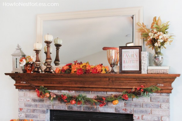 40 Delightful DIY Fall Mantel Decoration Ideas