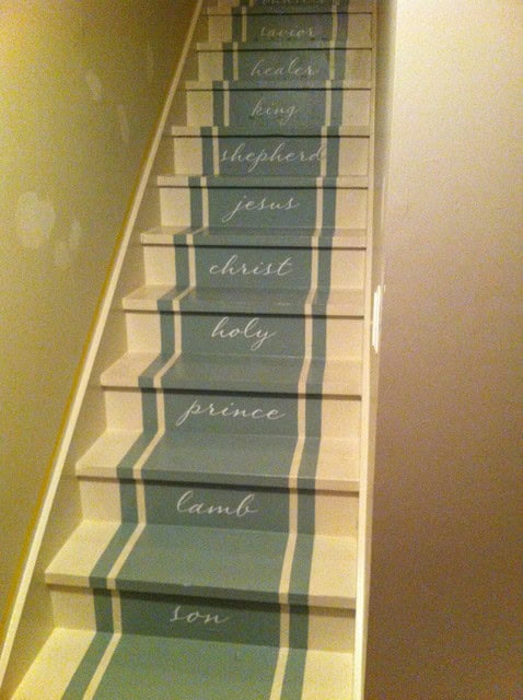 20 Fancy Painted Stair Runners Ideas