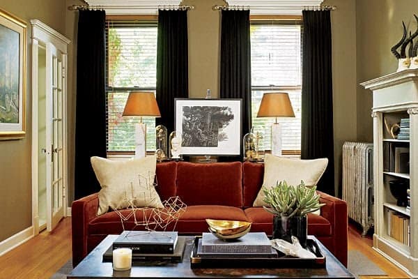 30 Stylish Interior Designs with Black Curtains