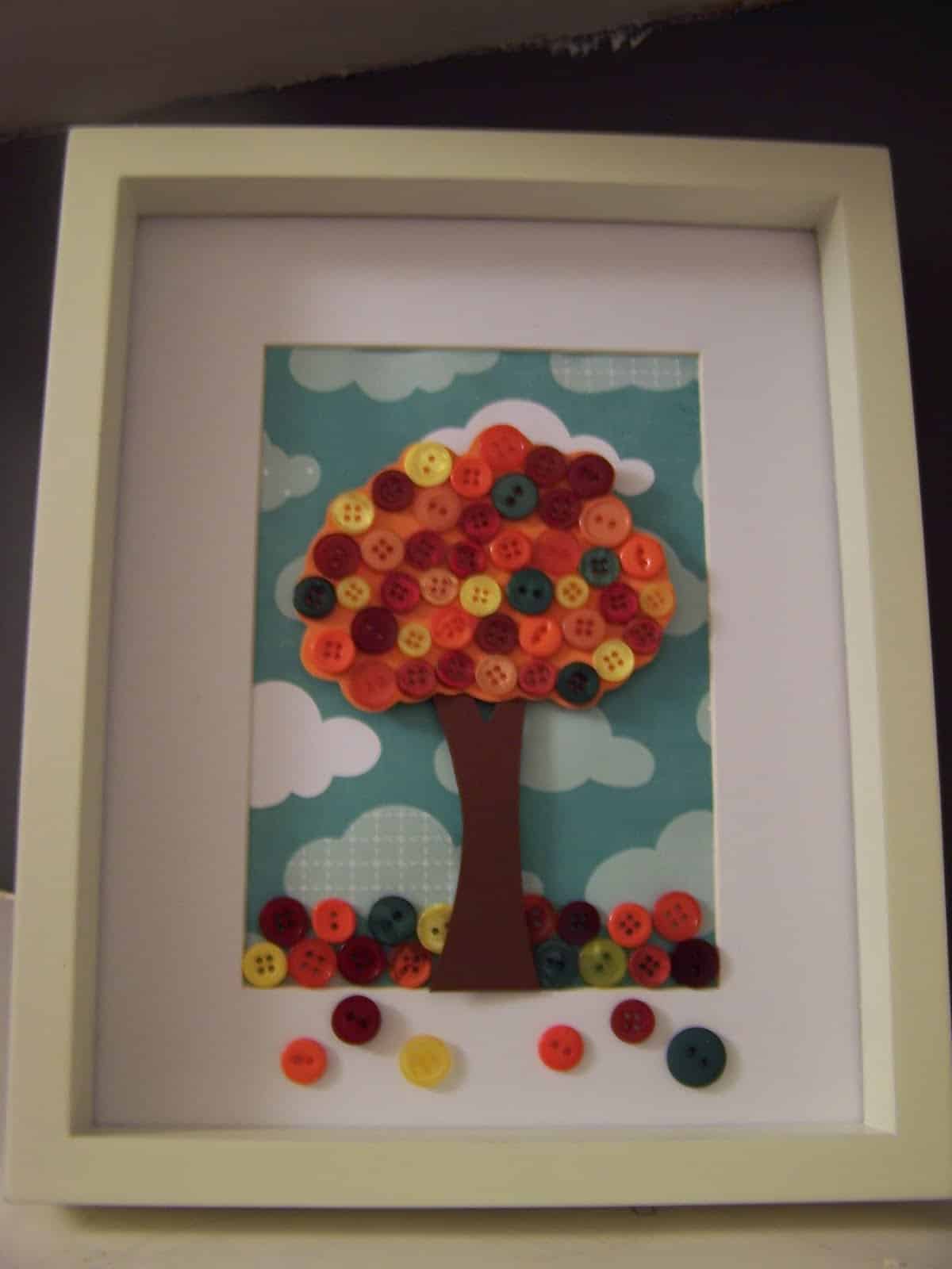 30 Creative DIY Fall Buttons Craft Ideas 9