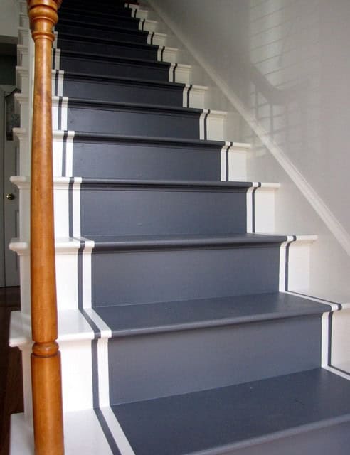 20 Fancy Painted Stair Runners Ideas