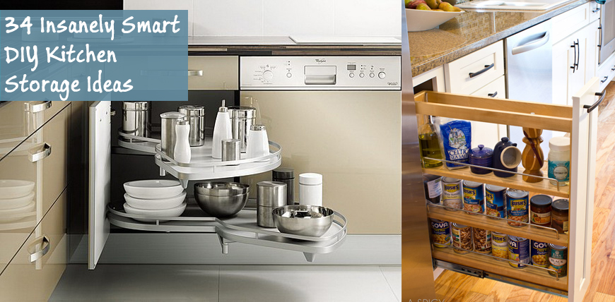 34 Insanely Smart Diy Kitchen Storage Ideas, Smart Shelving Ideas