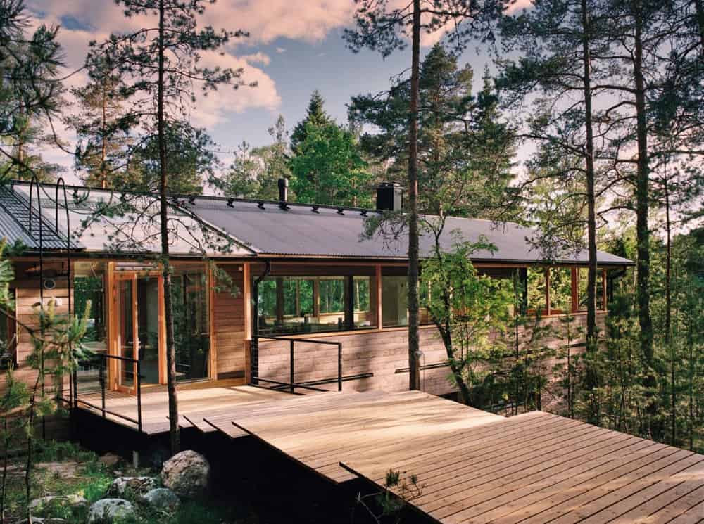 30 Charming Houses in the Woods 11