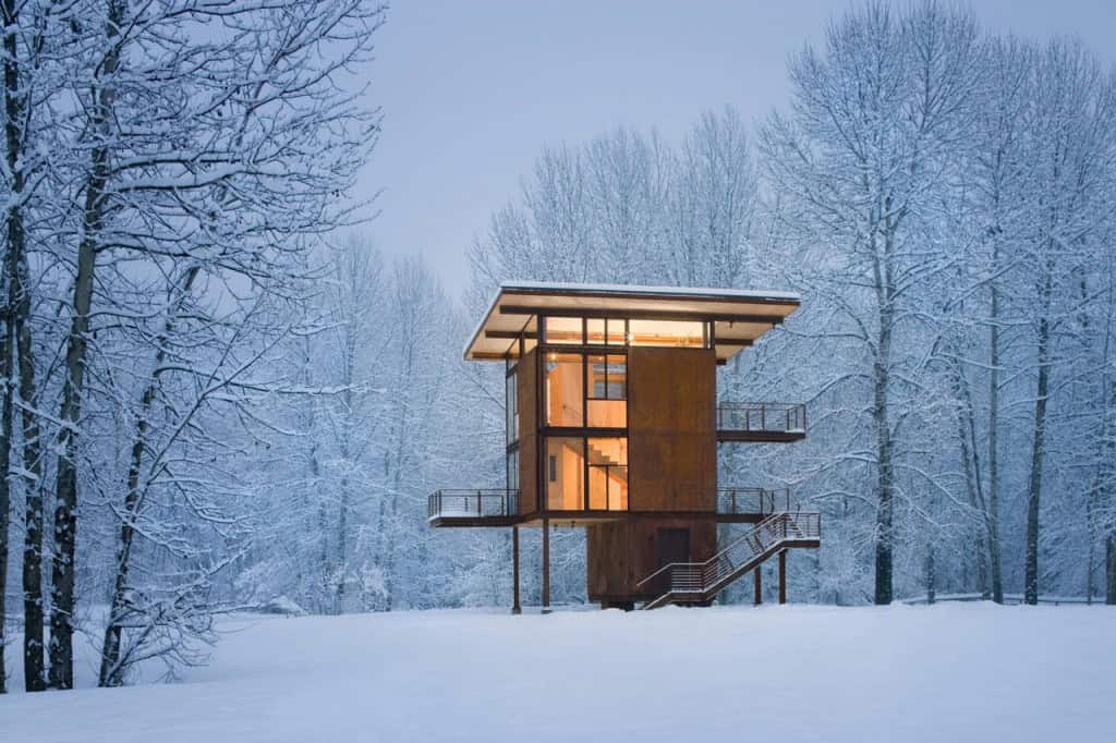30 Charming Houses in the Woods 14
