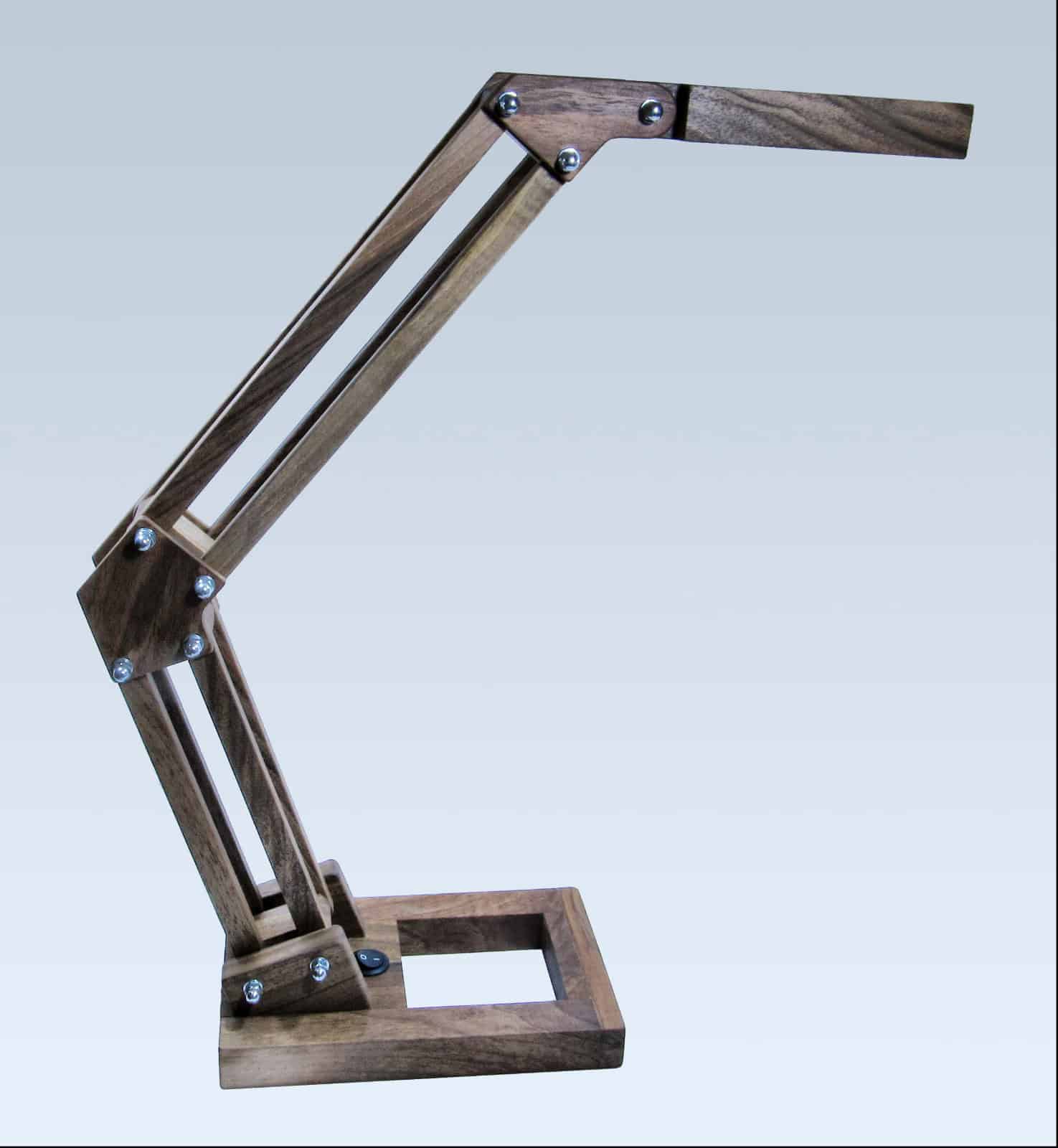 48 LED Wooden Desk Lamp 15 Really Cool And Unique Lamp Designs (12)