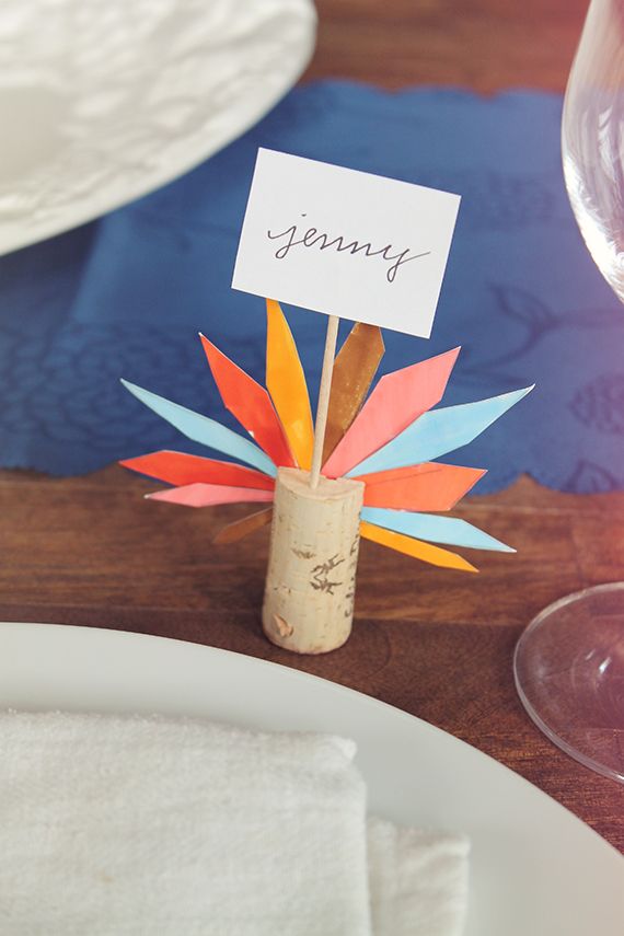 20 Lovely DIY Thanksgiving Place cards