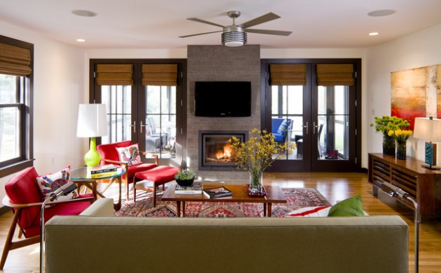 26 Modern Mid-Century Living Room Design Ideas