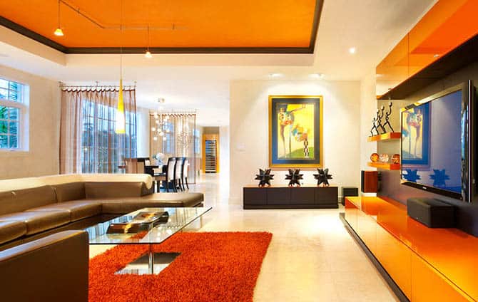 25 Amazing Orange Interior Designs 16