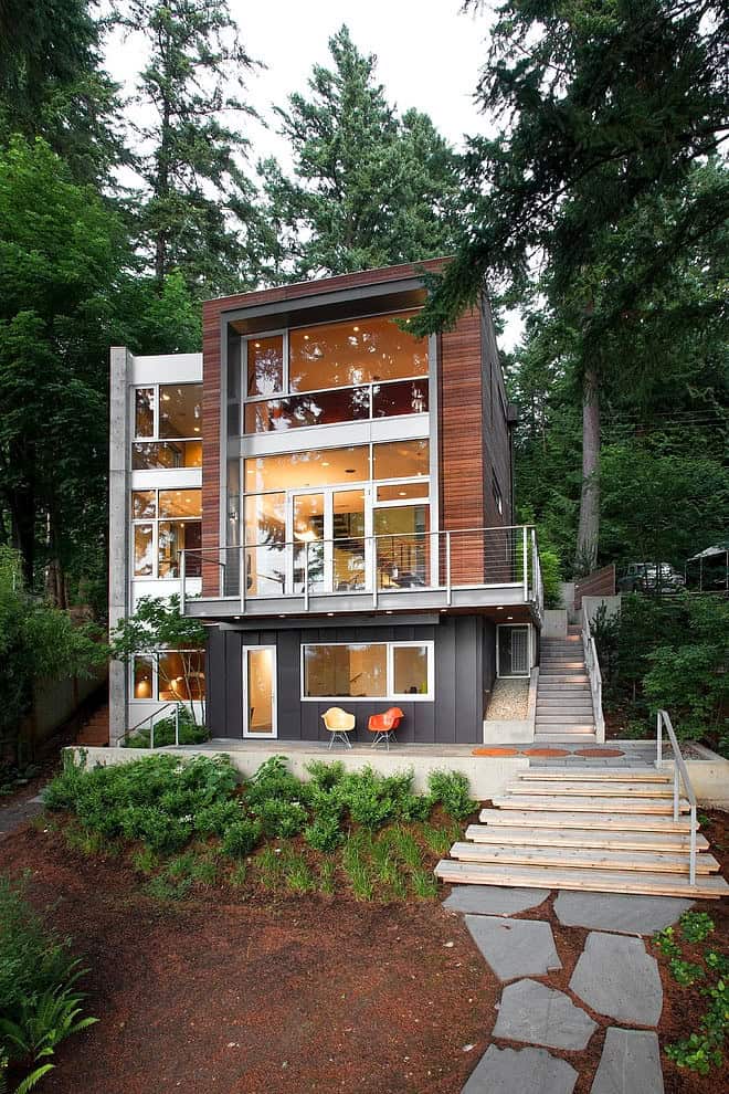 30 Charming Houses in the Woods 19