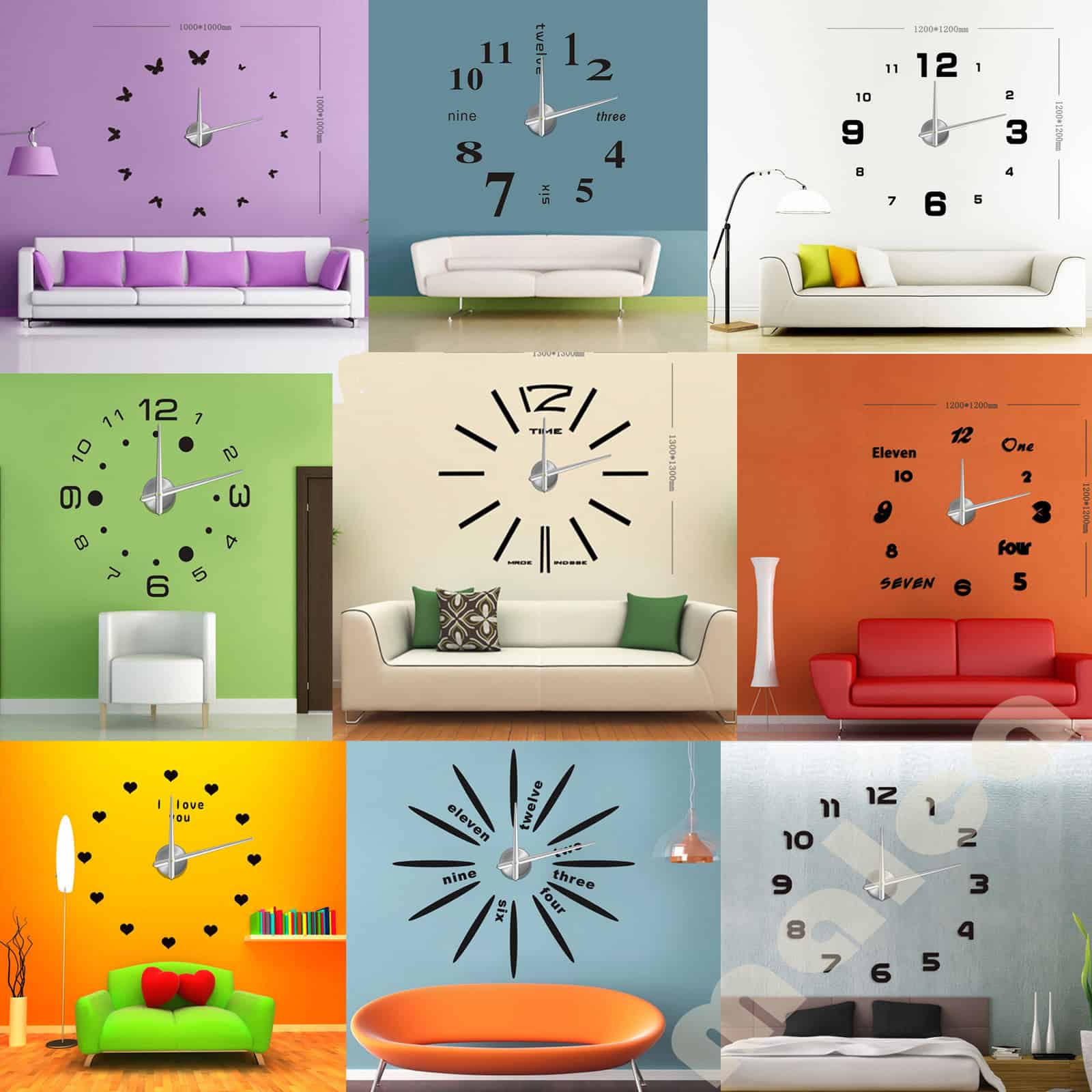 Modern Designs Frameless Large Wall Clock 20 Amazing Wall Clock Designs To Spice Up Your House With (11)
