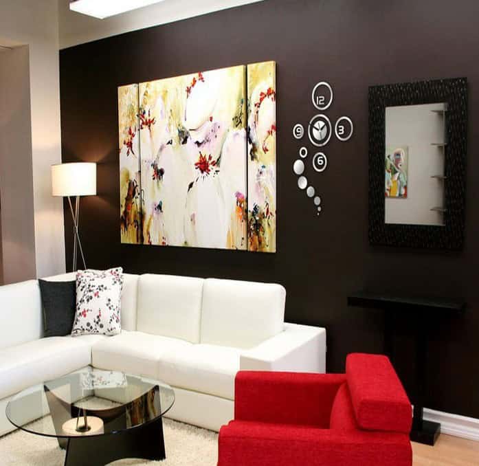 Glass 12-Hour Modern Silent Wall Clock 20 Amazing Wall Clock Designs To Spice Up Your House With (16)